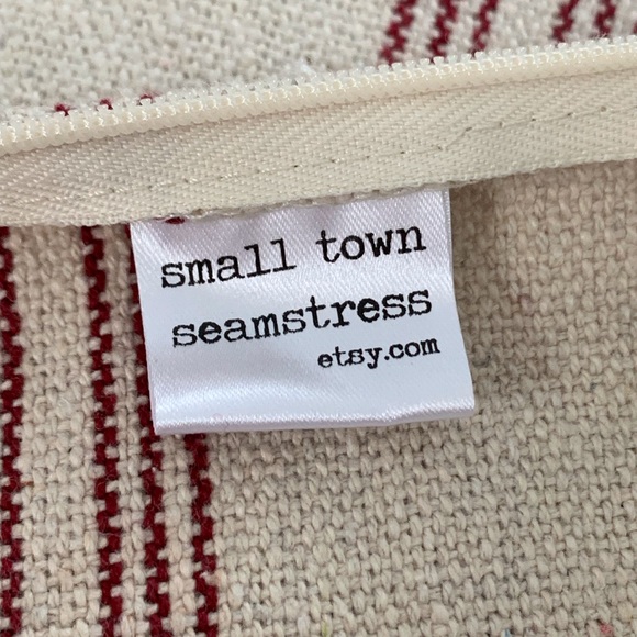 Handmade Grain Sack Pillow Covers-Set Of 2 - Picture 4 of 8